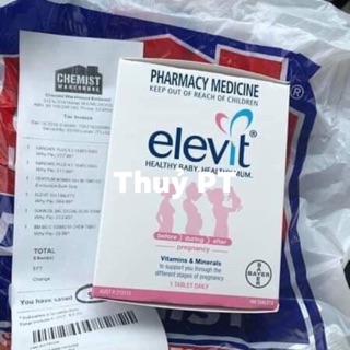 Elevit bầu úc 100 viên