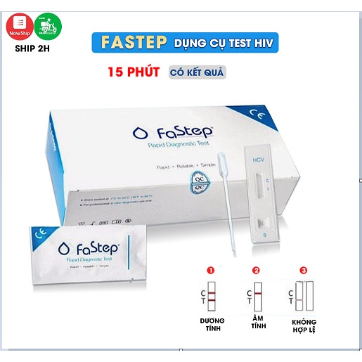 [CHE TÊN] Bộ Test HIV Tại Nhà FASTEP. Xét nghiệm HIV Nhanh, Cho Kết Quả Chính Xác Đến 99.9% (Hàng Nhập Khẩu Từ Mỹ