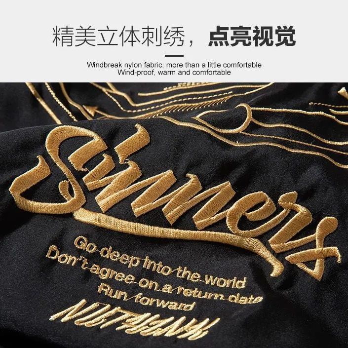 Áo Khoác Bóng Chày Thêu Họa Tiết Retro Phong Cách Âu Mỹ Thời Trang Xuân Thu Cho Nam