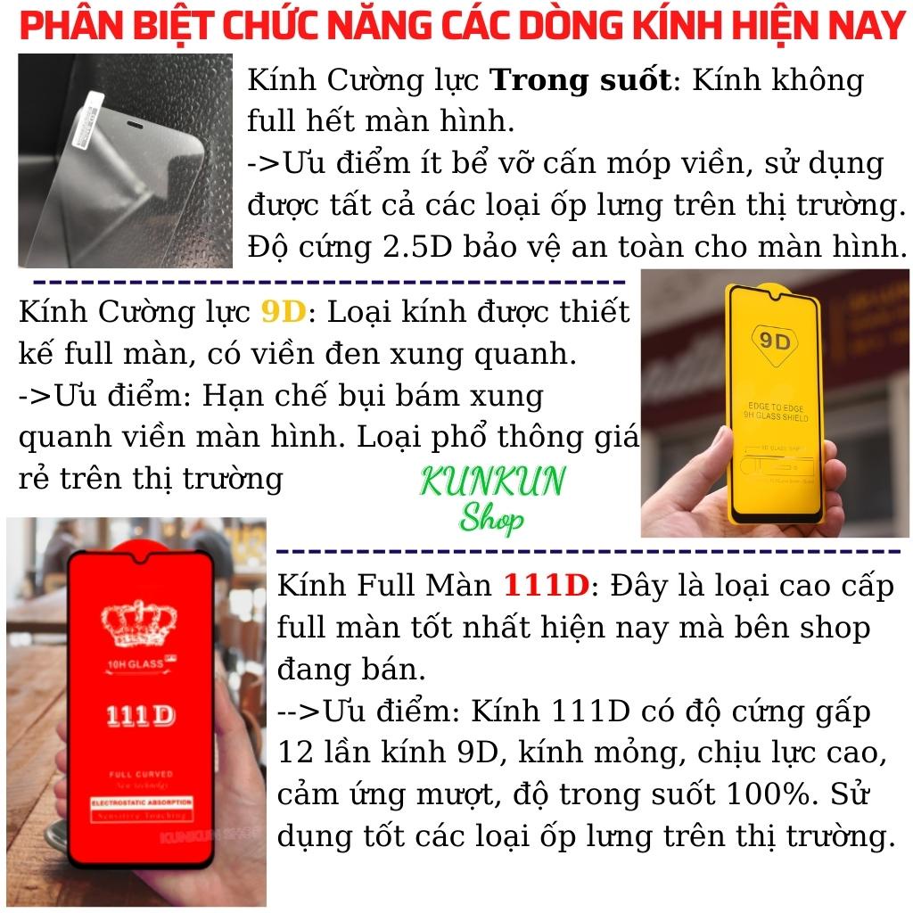 Kính Cường Lực Vivo S1 Pro - Dán Full màn hình 111D - Độ trong suốt cực cao - Chống bám vân tay tốt cho điện thoại