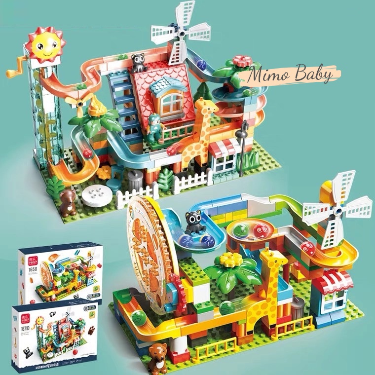 Bộ xếp hình LeGo cao cấp,  đồ chơi lắp ghép cho bé Mimo Baby