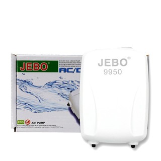 Sủi oxi tích điện jebo 9950- sủi siêu êm- máy thổi oxi tích điện