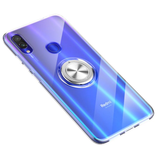 Ốp lưng Redmi Note 7 / 7 Pro dẻo trong giá đỡ kiêm nhẫn ô tô chống sốc chống ố cao cấp