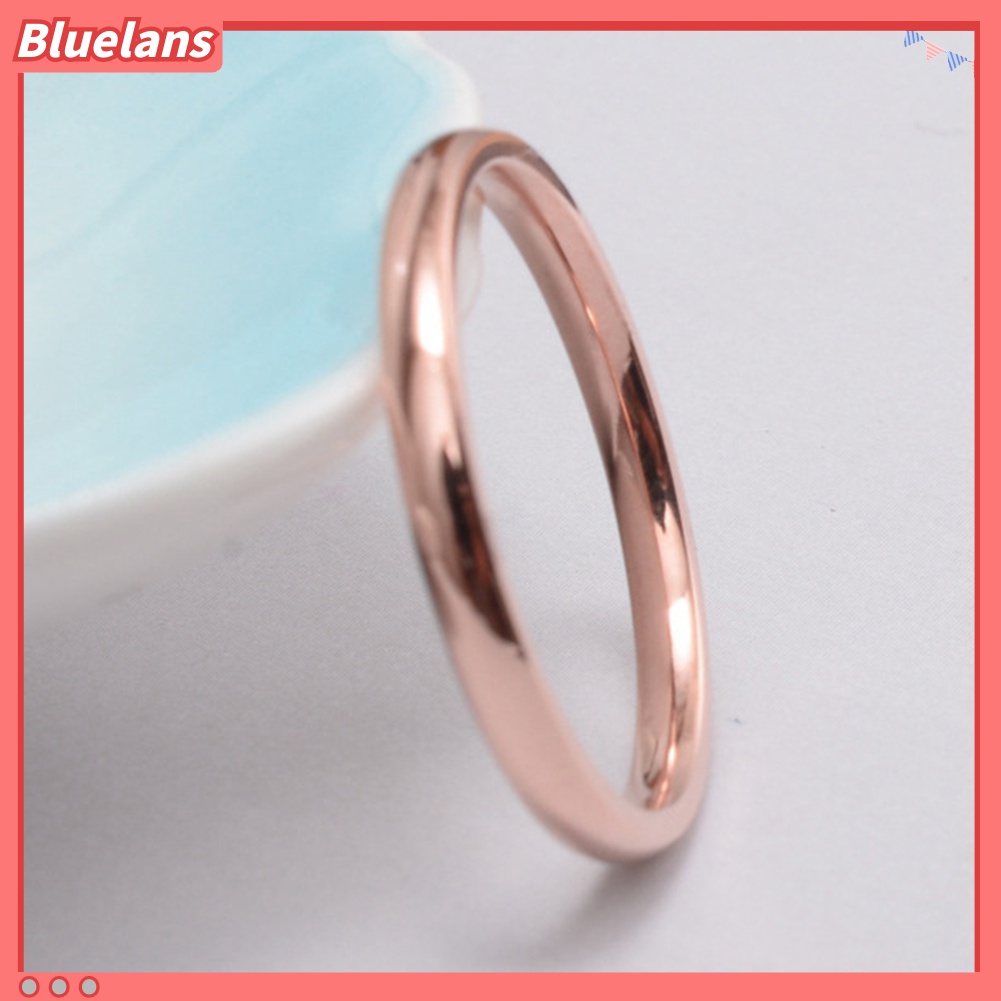 Nhẫn Thép Titan Bóng Mượt Thời Trang Cho Nữ