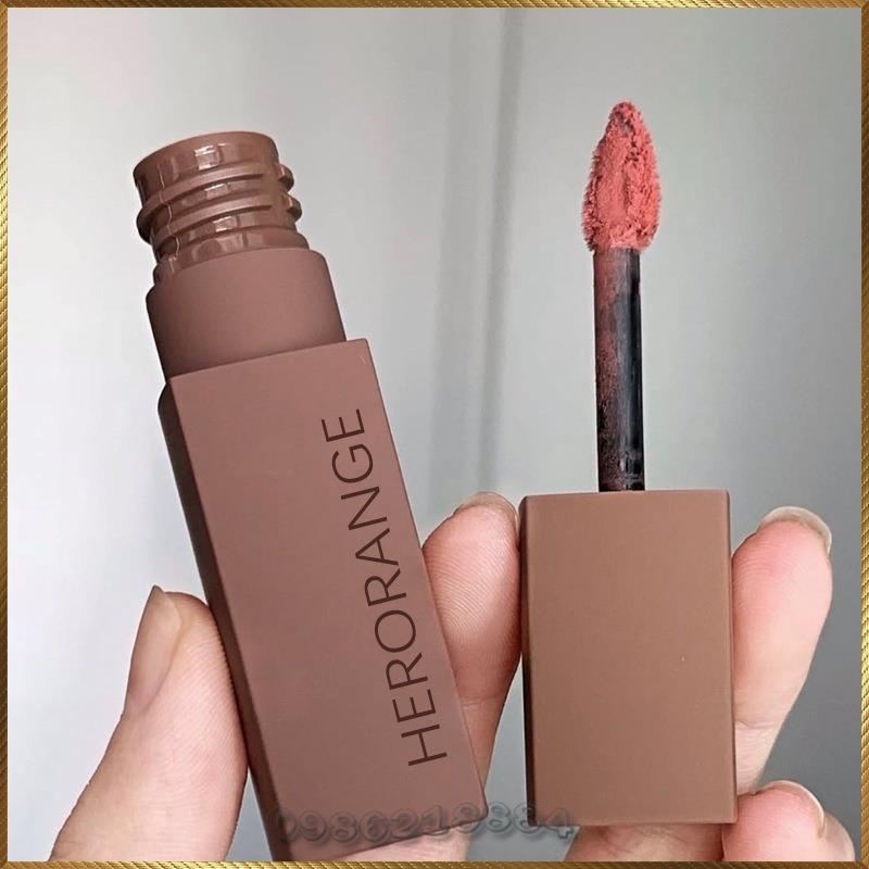 Son môi Herorange dạng kem lì chất nhung mờ kháng nước lâu trôi HR225