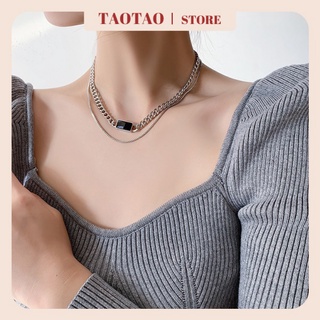 Vòng cổ choker nhiều lớp thời trang cho nữ hip hop kiểu hàn quốc cá tính