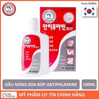 Dầu Nóng Xoa Bóp Hàn Quốc Antiphlamine 100ml