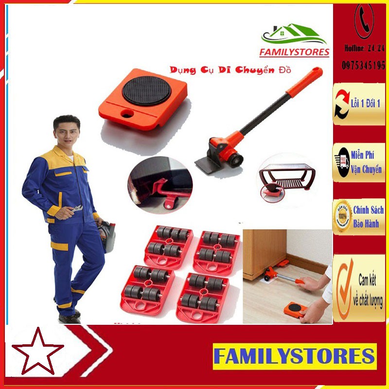 Bộ Dụng Cụ Nâng Và Di Chuyển Đồ Đạc Thông Minh Toolland Qt108 -Tải Trọng 600kg