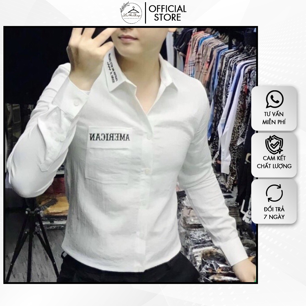 Áo Sơ Mi Nam Chất Đũi Mềm Mịn Kiểu Dáng Trẻ Trung Năng Động - D19