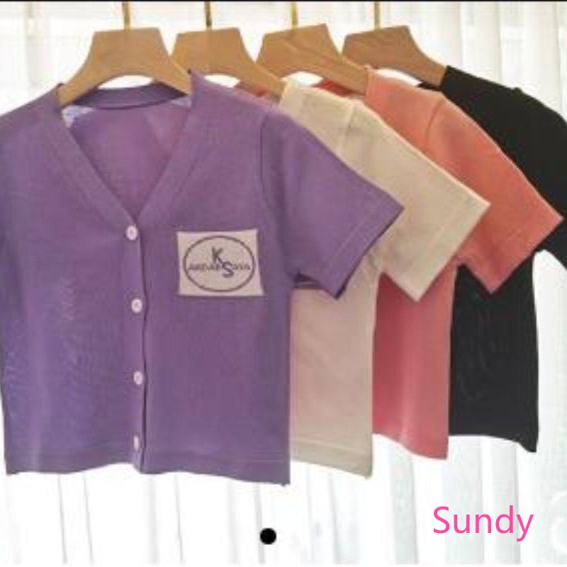 Áo Croptop Màu Trơn Cổ Chữ V Thời Trang Mùa Hè Ngọt Ngào Cho Nữ