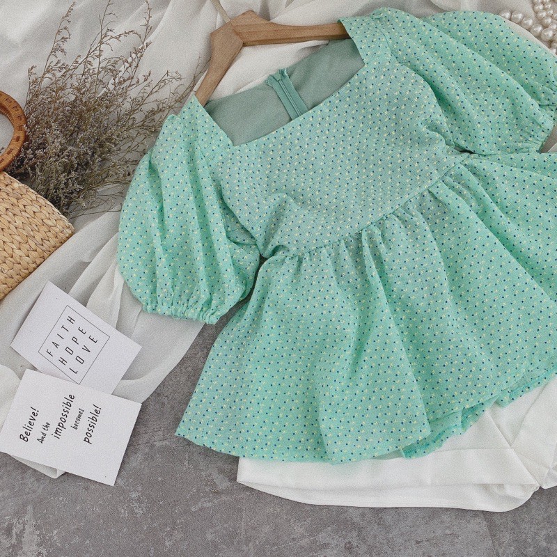 SET PEPLUM BI SHORT TRẮNG 3 MÀU