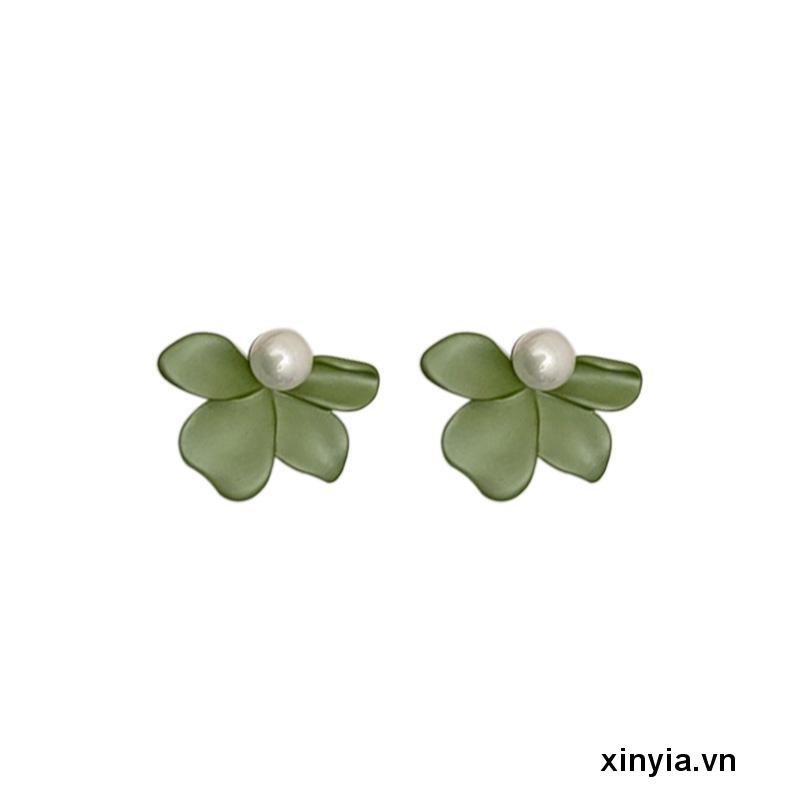 Bông Tai Mạ Bạc 925 Hình Cánh Hoa Xinh Xắn Thời Trang Cho Nữ