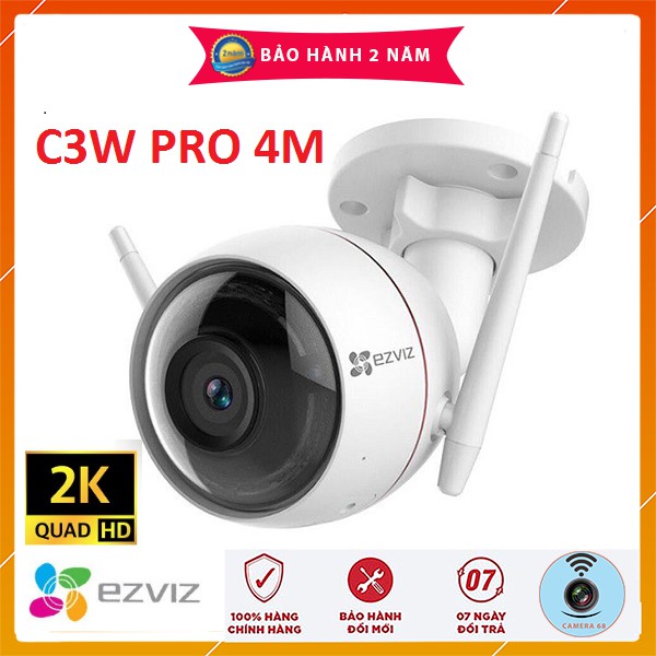 Camera 2M 4M IP WIFI Ngoài Trời Thông Minh EZVIZ C3W PRO MÀU BAN ĐÊM 1080P FullHD C3N CV310 C3X C3WN HIKVISI