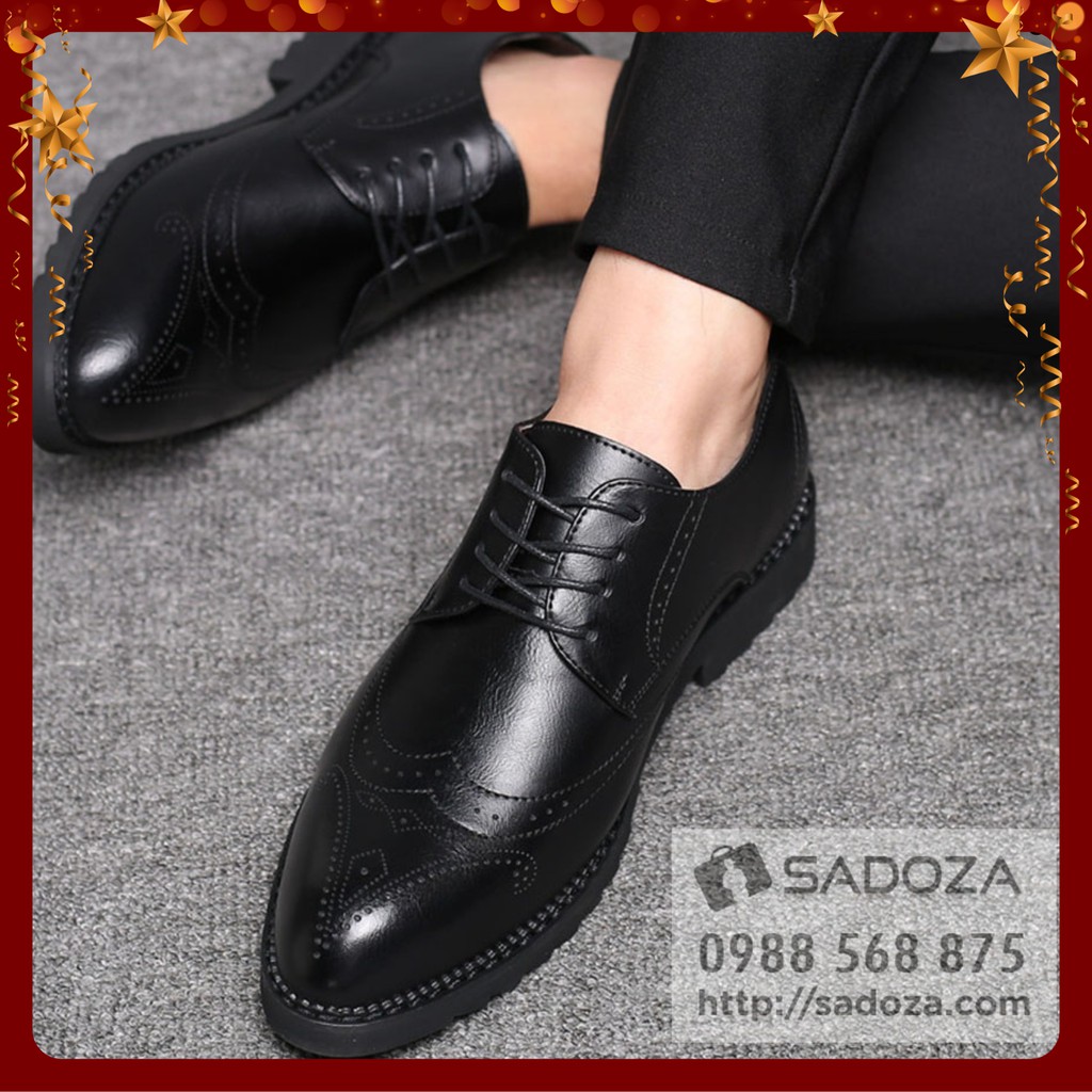 Giày Nam Đẹp - FREESHIP - Giày Da Nam Cao Cấp Chất Chơi GD54 | BigBuy360 - bigbuy360.vn
