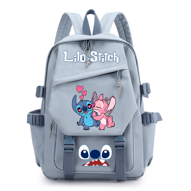 Ba Lô Đi Học Cỡ Lớn In Hình Stitch Dễ Thương Cho Nam Và Nữ