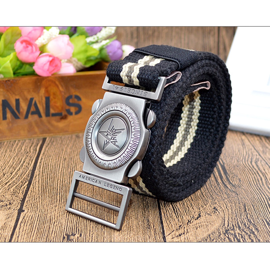 Thắt Lưng Nam Vải Bố,Dây Nịt Nam Vải Dù Khóa Chống Ghỉ Siêu Bền Thời Trang Phượt