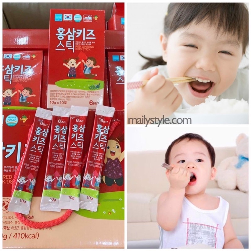Hồng Sâm Baby KIDS KOREAN RED GINSENG STICK Hàn Quốc
