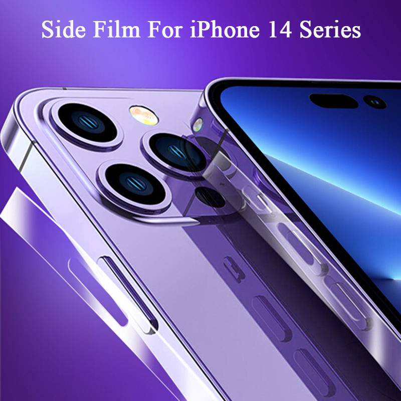 Phim Dán Khung Viền TPU Hydrogel Mini Chống Trầy Cho iPhone 14 13 12 Pro Max 14 Plus 14Pro