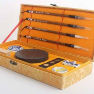 Bộ văn phòng tứ bảo hộp gấm