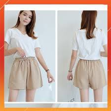 quần short nữ đùi chất đũi mềm mát