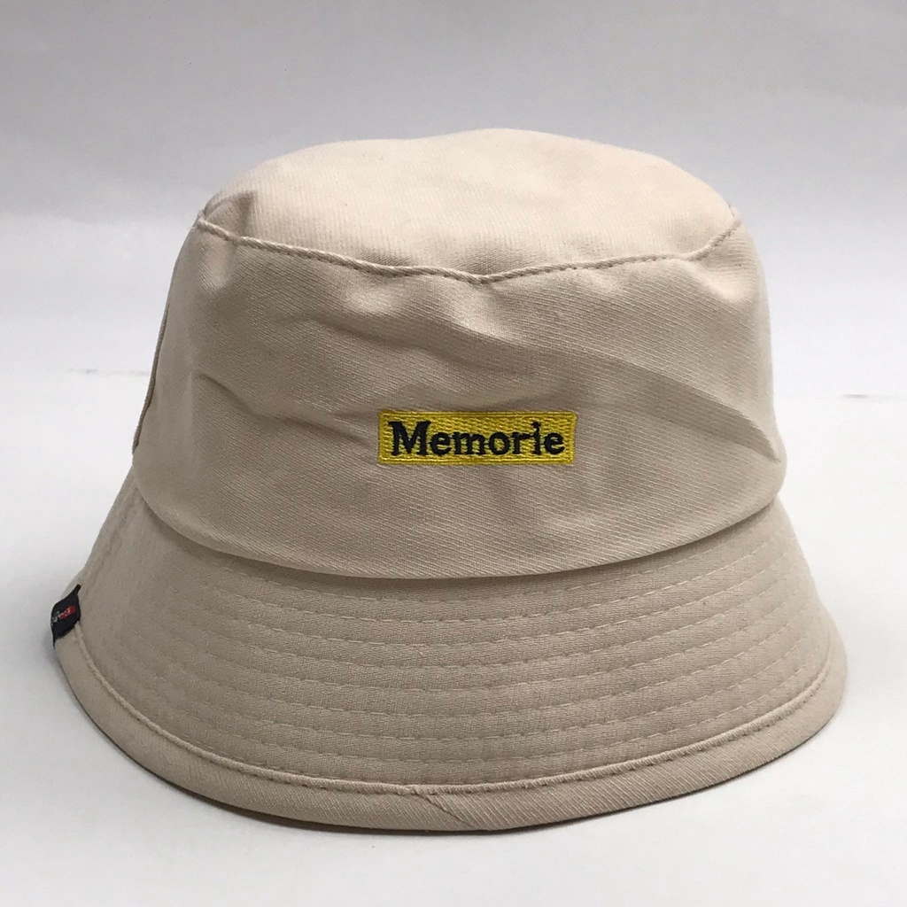 Mũ bucket vành cụp thêu chữ MEMORIE Nón tai bèo chất nỉ nhung cao cấp thời trang form unisex nam nữ B10
