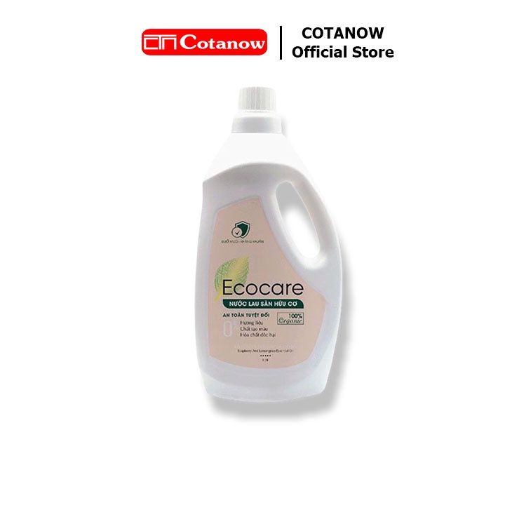 Nước Lau Sàn Hữu Cơ Bồ Hòn Ecocare 1 lít Sả Chanh Đuổi Muỗi Chống Trơn Sàn COTANOW