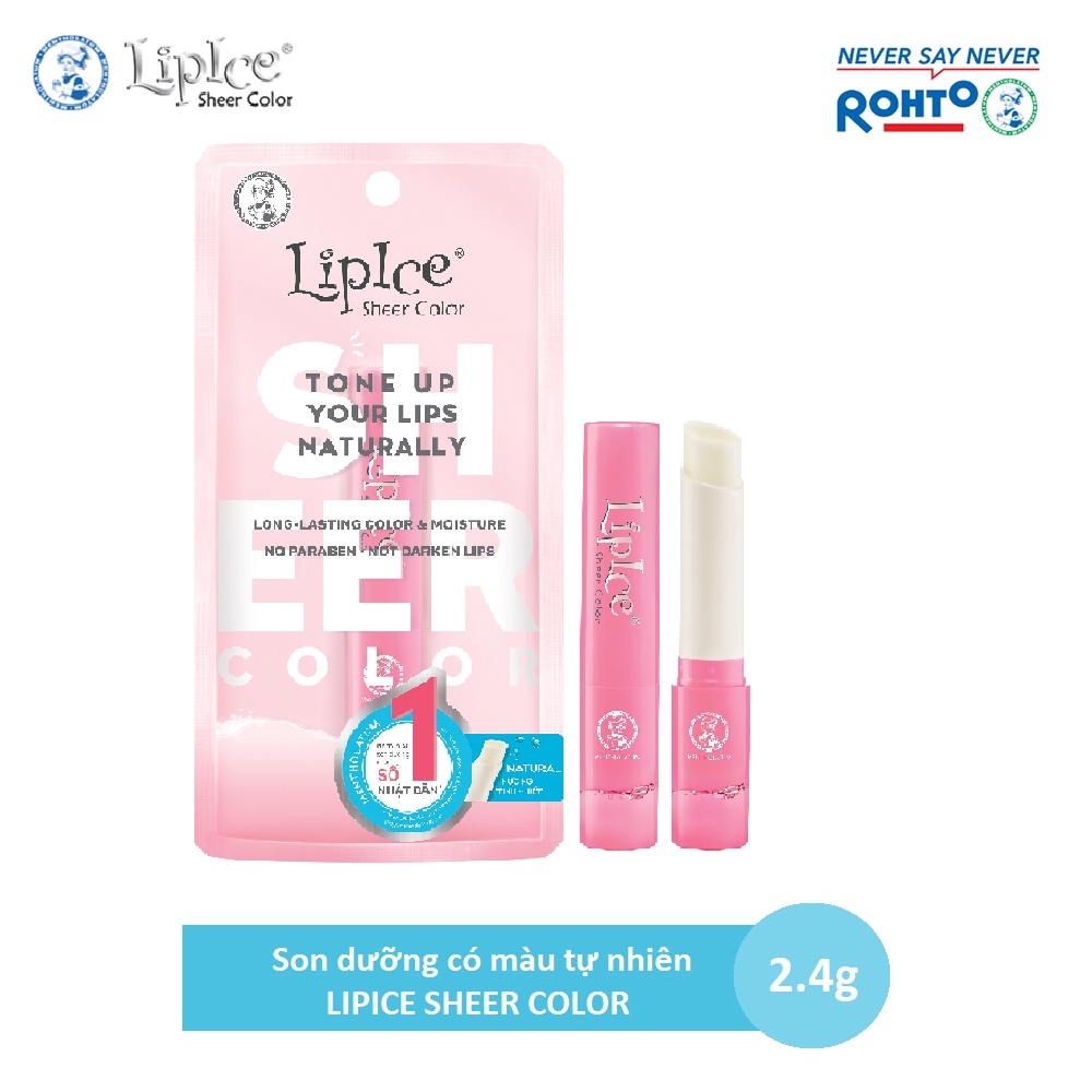 Son dưỡng hiệu chỉnh sắc môi hồng tự nhiên Lipice Sheer Color (2.4g)