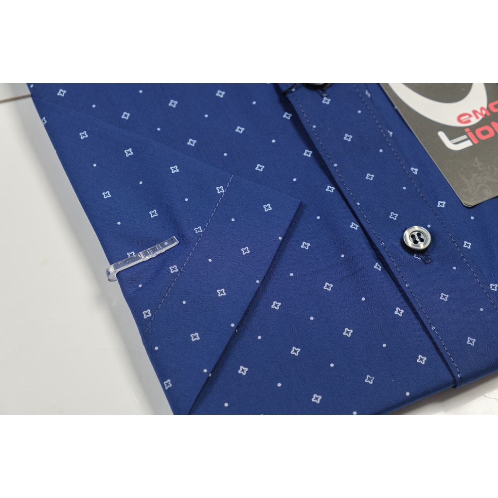 Áo Sơ Mi Nam Công Sở Dài Tay Họa Tiết Trung Niên Emotion Form Slimfit phong cách Sartorial lịch lãm