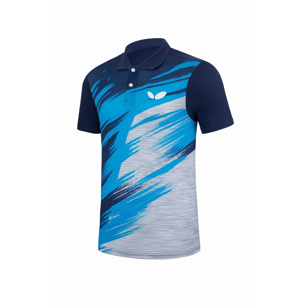 Bộ Đồ Thể Thao Đánh Bóng Bàn Tay Ngắn In Hình Bướm Mới Cho Nam Và Nữ