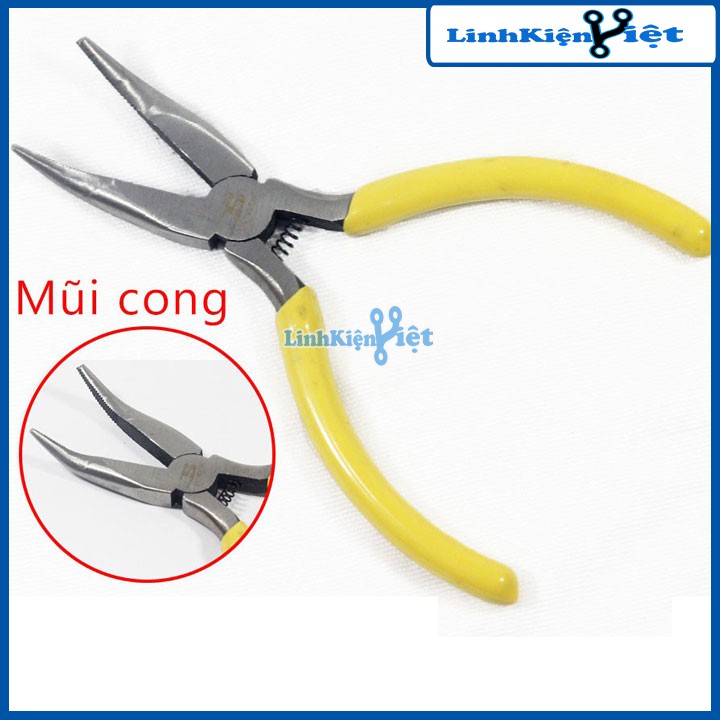 Kìm Mỏ Cong Nhọn Bosi 5 Inch