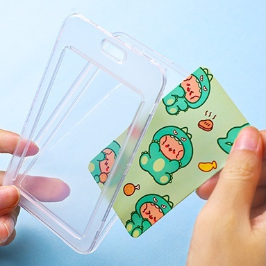 Dây đeo thẻ học sinh bảng tên dọc kèm dây  - VPPBT01