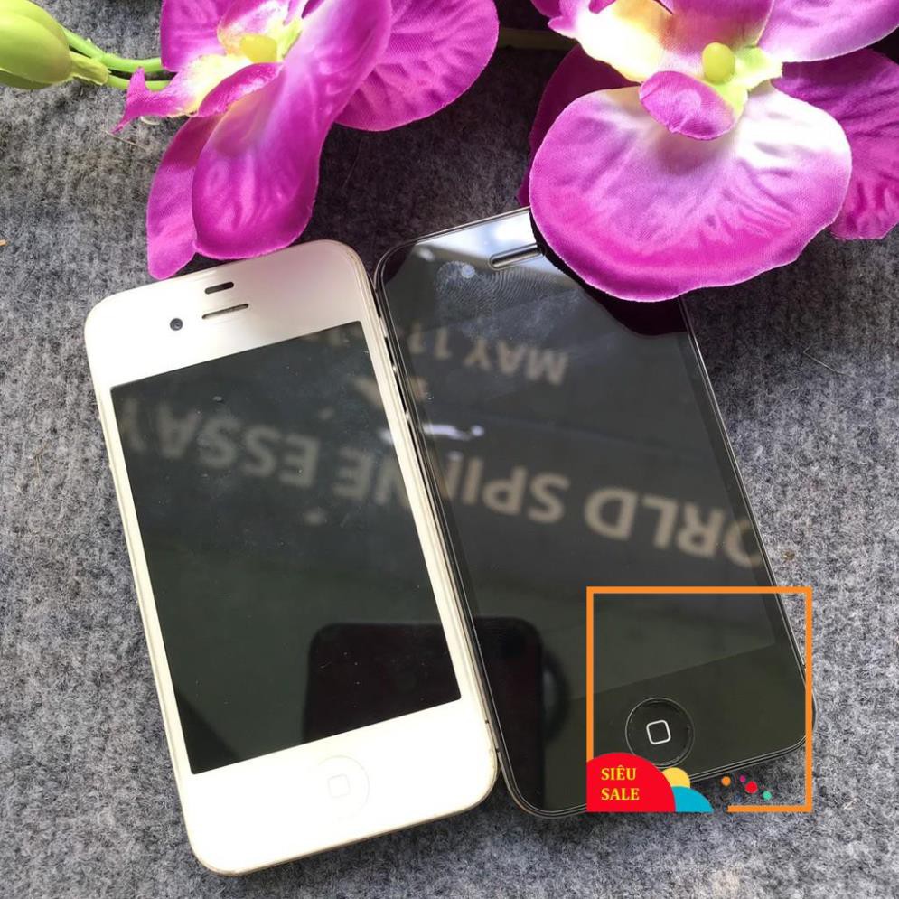 điện thoại iphone 4s quốc tế lắp được sim chơi fb zalo youtube... Có Sạc Cáp kèm theo