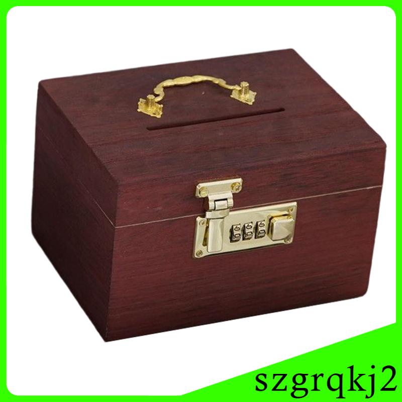 Hộp Đựng Tiền Tiết Kiệm Có Khóa Mật Khẩu Phong Cách Vintage Dành Cho Trẻ Em