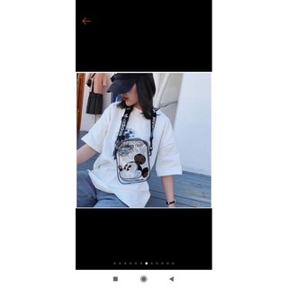 Túi đeo chéo mickey trong suốt (sỉ ib)