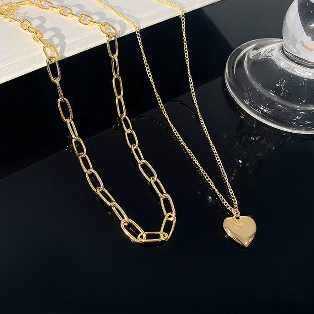 Dây Chuyền Hợp Kim Mặt Hình Trái Tim Xinh Xắn Cho Nữ