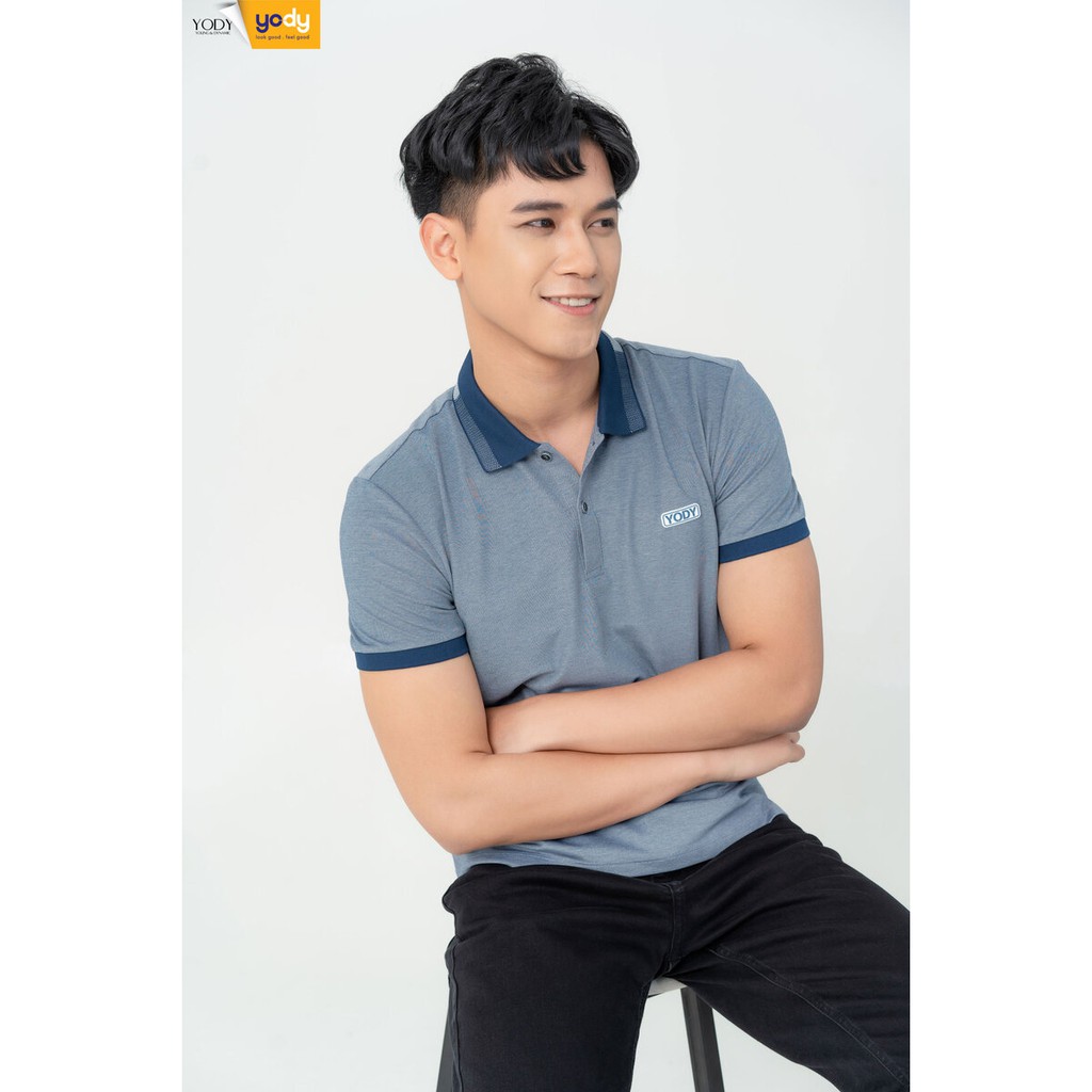 Áo Thun Polo Nam Mắt Chim Phối Bo YODY Thoáng Mát Trẻ Trung APM3299 | BigBuy360 - bigbuy360.vn