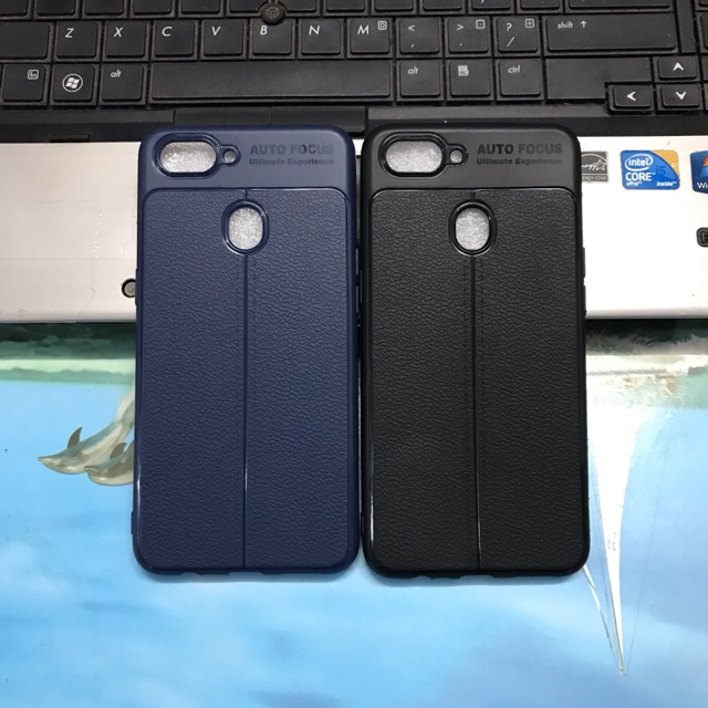 Ốp lưng auto focus realme 2 giả da cao cấp