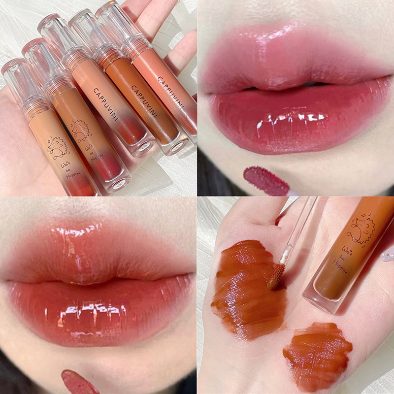 Son kem bóng nhím con nhím nhỏ CAPPUVINI Water Light Sweet Ripple Lip Gloss Air