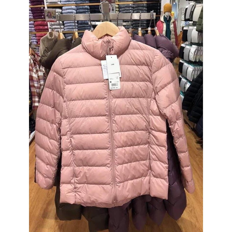 Áo lông vũ nữ cổ trụ uniqlo sale