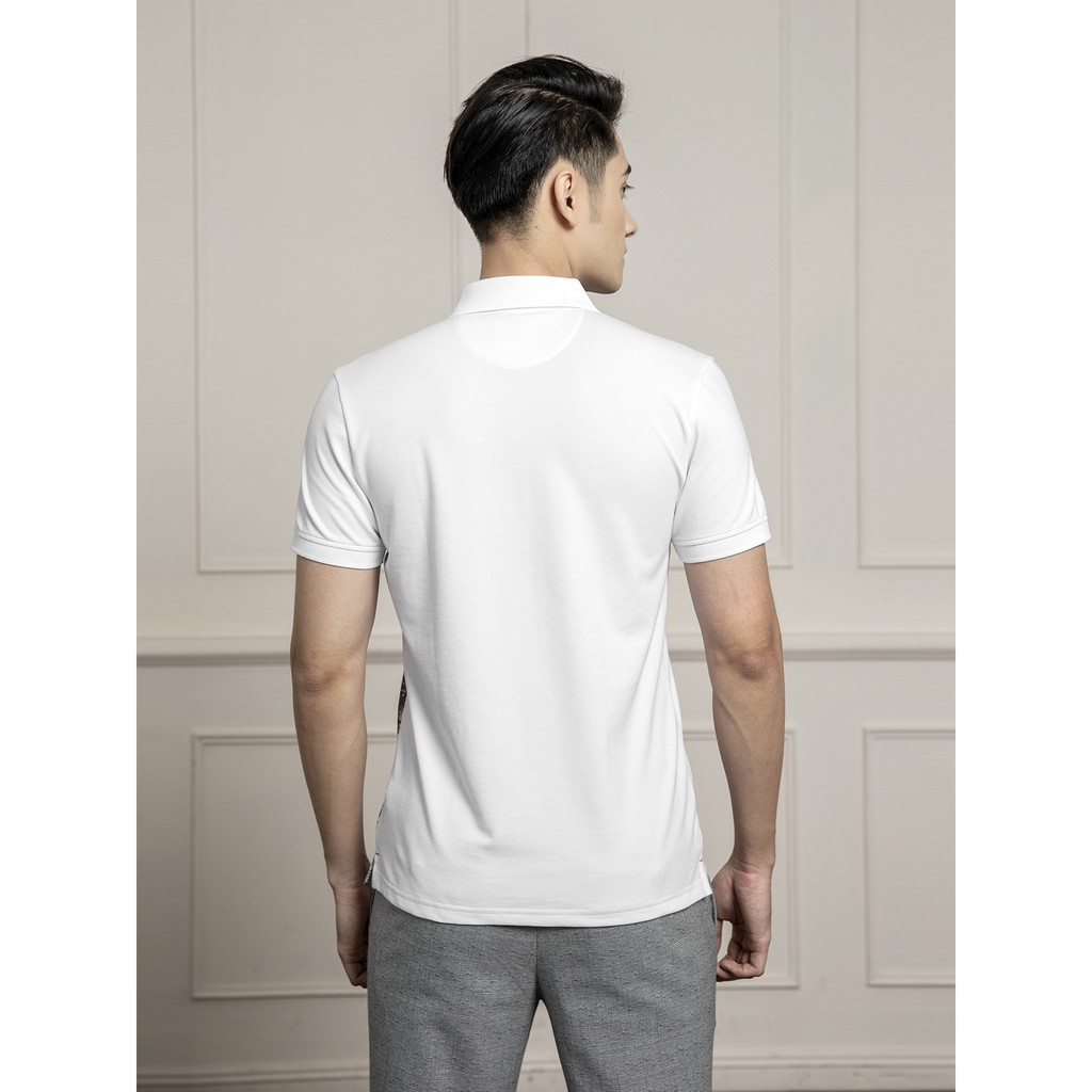 Áo thun nam có cổ ARISTINO phần cổ và tay dệt rib khỏe khoắn và nam tính - APS064S1