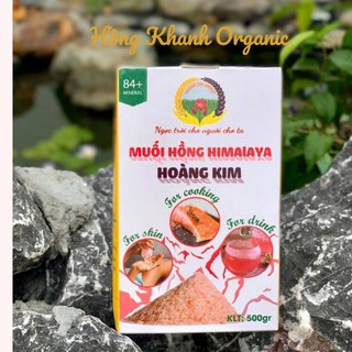 Muối Hồng HIMALAYA Nhập Khẩu Hoàng Kim Túi 500GR - Làm Gia Vị Nấu Ăn , Tẩy Tế Bào Chết , Sạch Răng Miệng ,Nước Điện Giải
