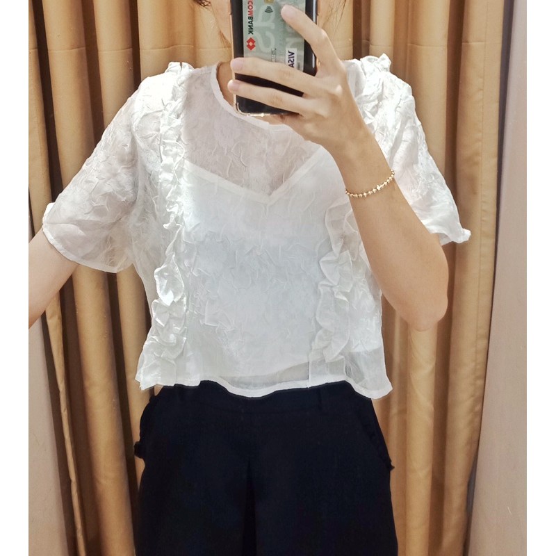 Áo Nora Top-Beige của KIDO