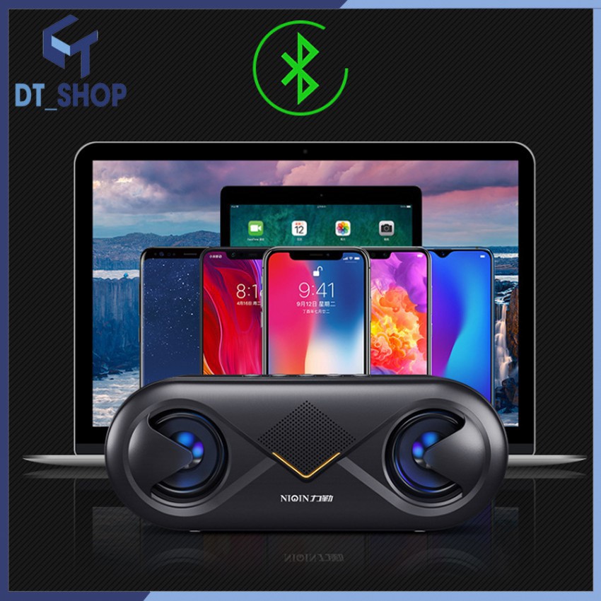 Loa Bluetooth Goden House S6 Cao Cấp - Loa Bluetooth Mini Để Bàn Tích Hợp Công Nghệ Âm Thanh Stereo Siêu Trầm Âm