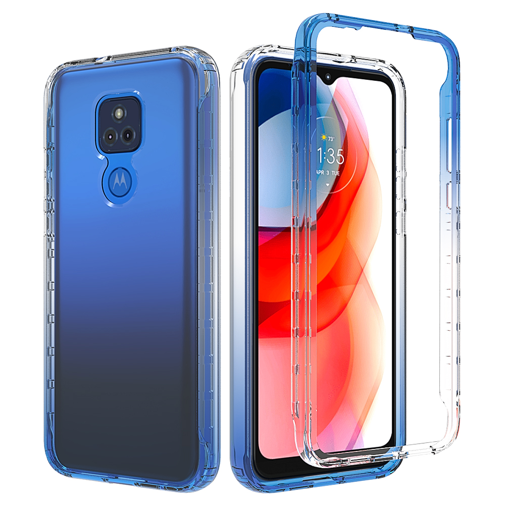 Ốp Lưng Trong SuốT ChốNg SốC MàU Gradient Cho Motorola Moto G Play