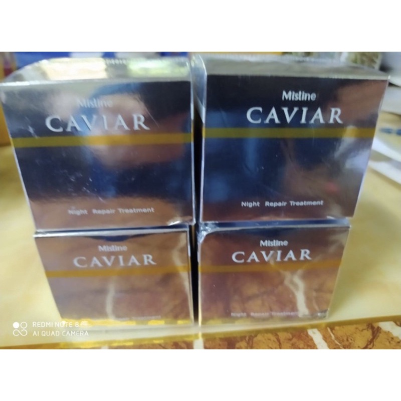 🇹🇭🇹🇭MISTINE CAVIAR NIGHT REPAIR TREATMENT:Kem dưỡng trắng da đêm,nguyên liệu trứng cá hồi Pháp 🇫🇷