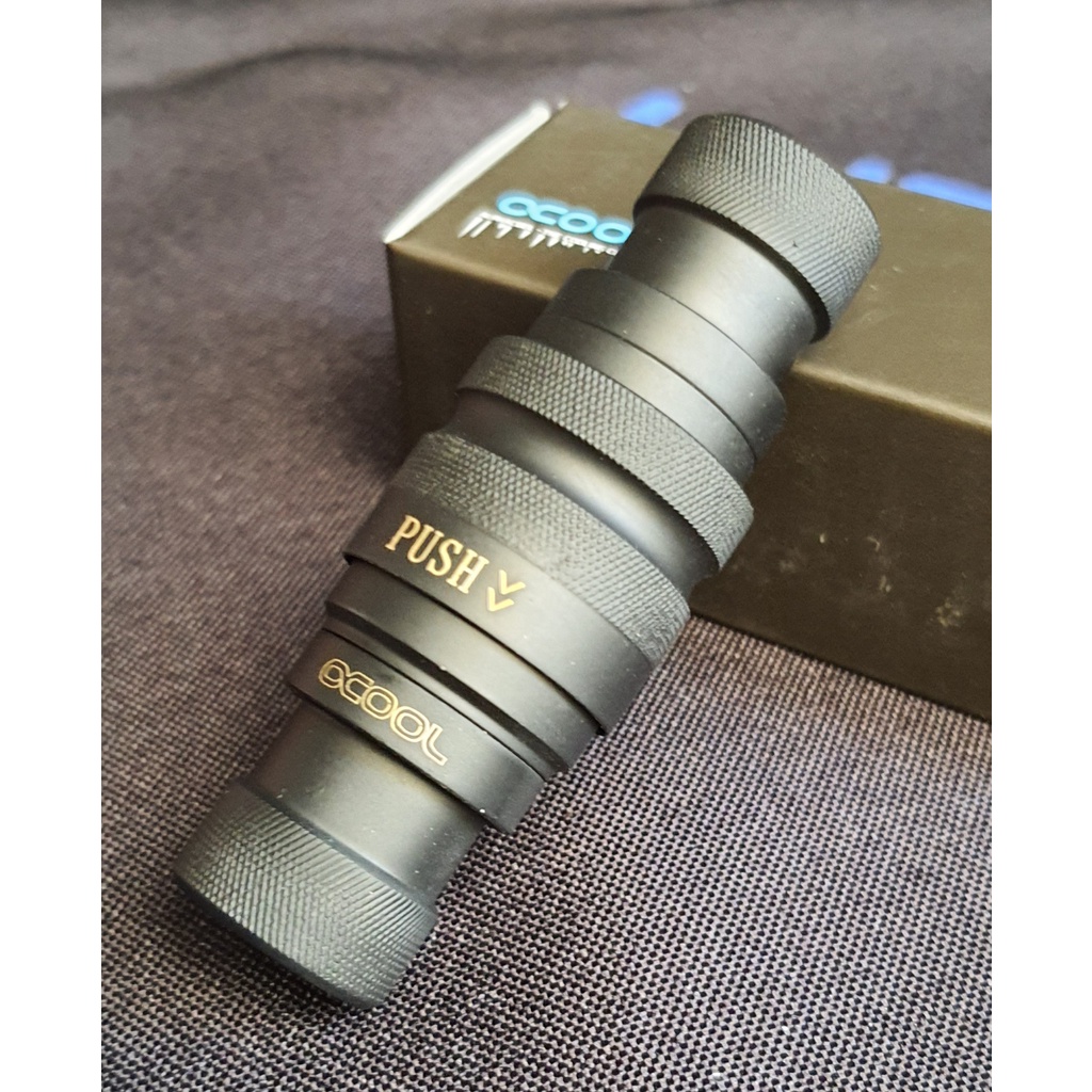 Fit rút nhanh ALPHACOOL EISZAPFEN QUICK RELEASE BLACK G1/4"
