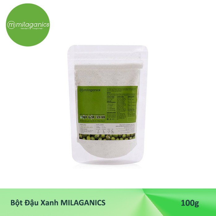 Bột Đậu xanh MILAGANICS 100g