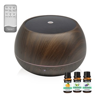 Máy Xông Tinh Dầu Phun Sương Siêu Âm Trụ 1000ml Tích Hợp Loa Bluetooth - tặng 3 tinh dầu