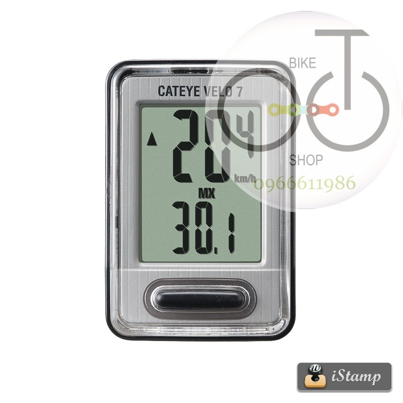 Đồng hồ cateye velo 7 cho xe đạp