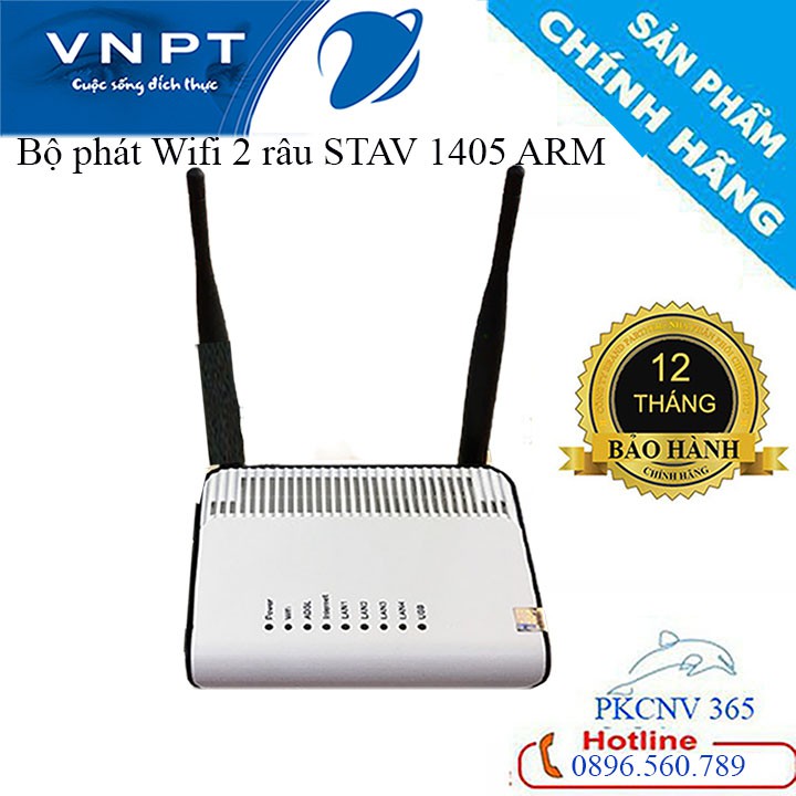 Bộ phát sóng Wifi VNPT 2 râu STAV-1404, 1405 AMR tốc độ Wi-Fi chuẩn N 300Mbps ,Tốc độ rất là Nhanh, Cao- Bảo hành 12 TH